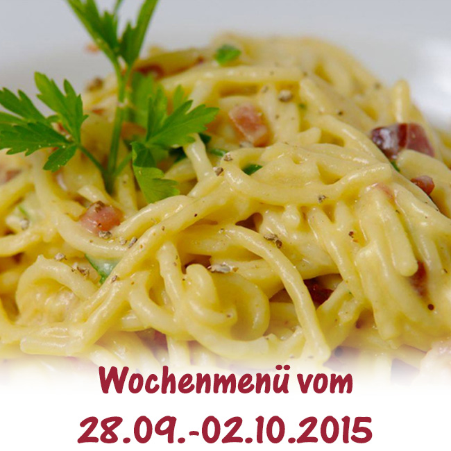 Brühlkantine Chemnitz - Speiseplan für die 40. KW (28.09.-02.10.) 2015 der Brühlkantine in Chemnitz