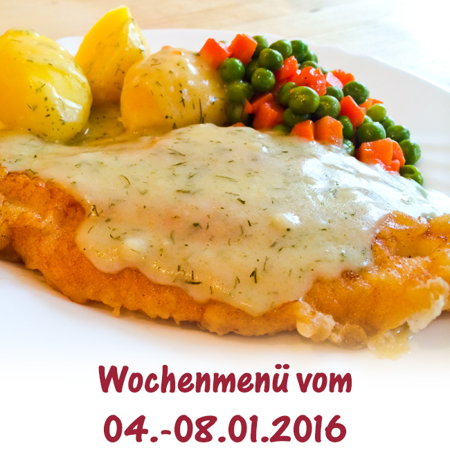 Brühlkantine Chemnitz - Speiseplan für die 02. KW (04.-08.01.) 2016 der Brühlkantine in Chemnitz
